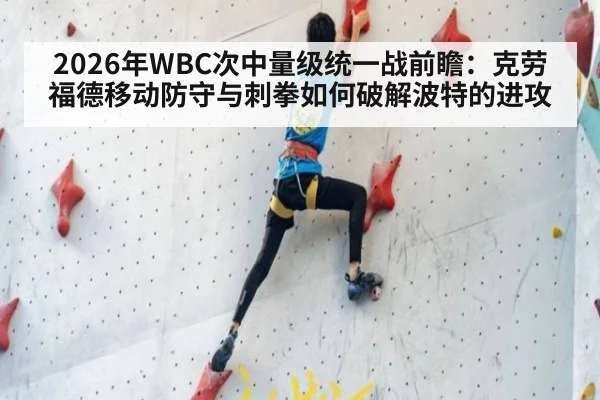 2026年WBC次中量级统一战前瞻：克劳福德移动防守与刺拳如何破解波特的进攻